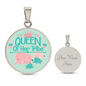 Queen Of Her Tribe Circle Luxury Necklace