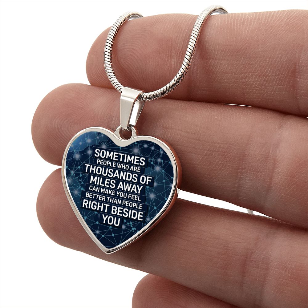 Right Beside You Heart Luxury Necklace