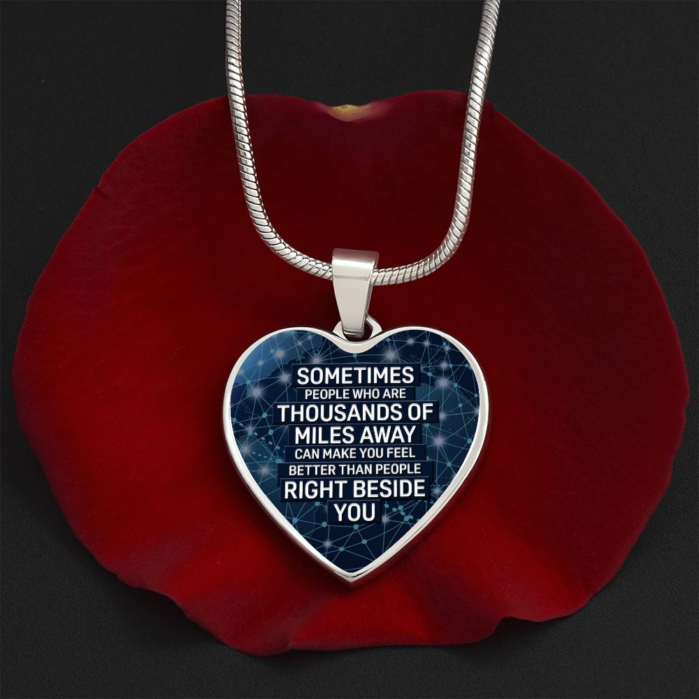 Right Beside You Heart Luxury Necklace