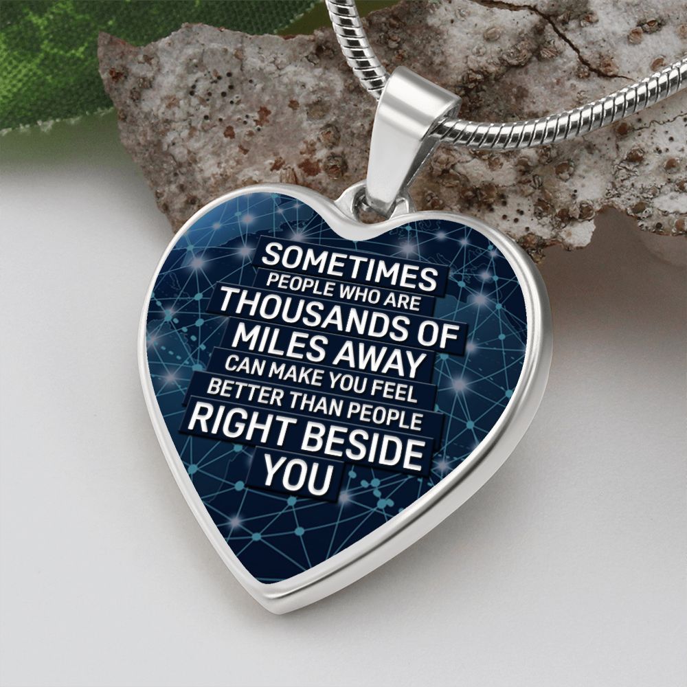 Right Beside You Heart Luxury Necklace