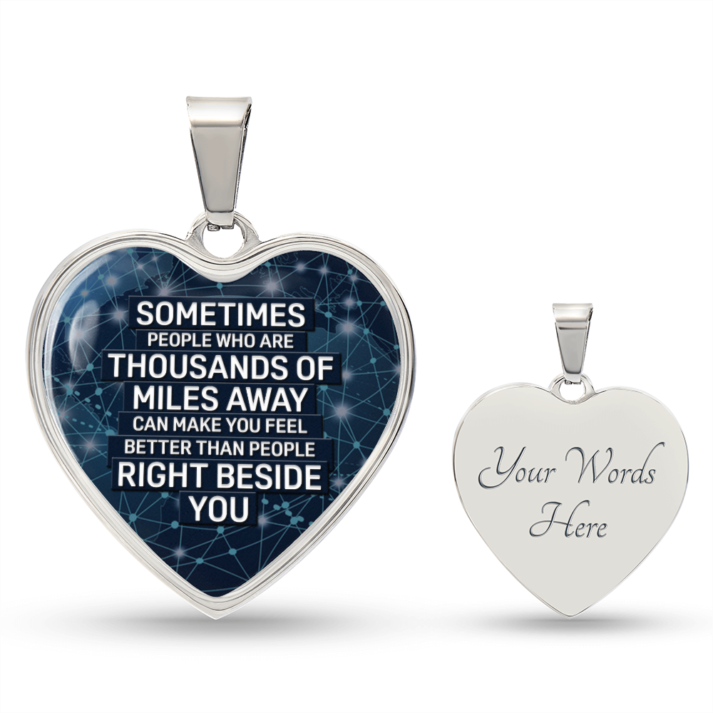Right Beside You Heart Luxury Necklace