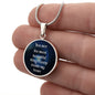 You Are The Most Beautiful Thing Circle Luxury Necklace