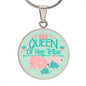 Queen Of Her Tribe Circle Luxury Necklace