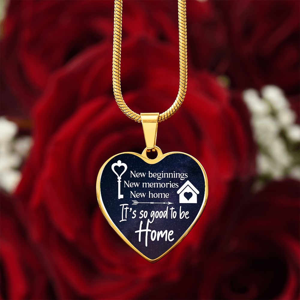So Good To Be Home Heart Luxury Necklace