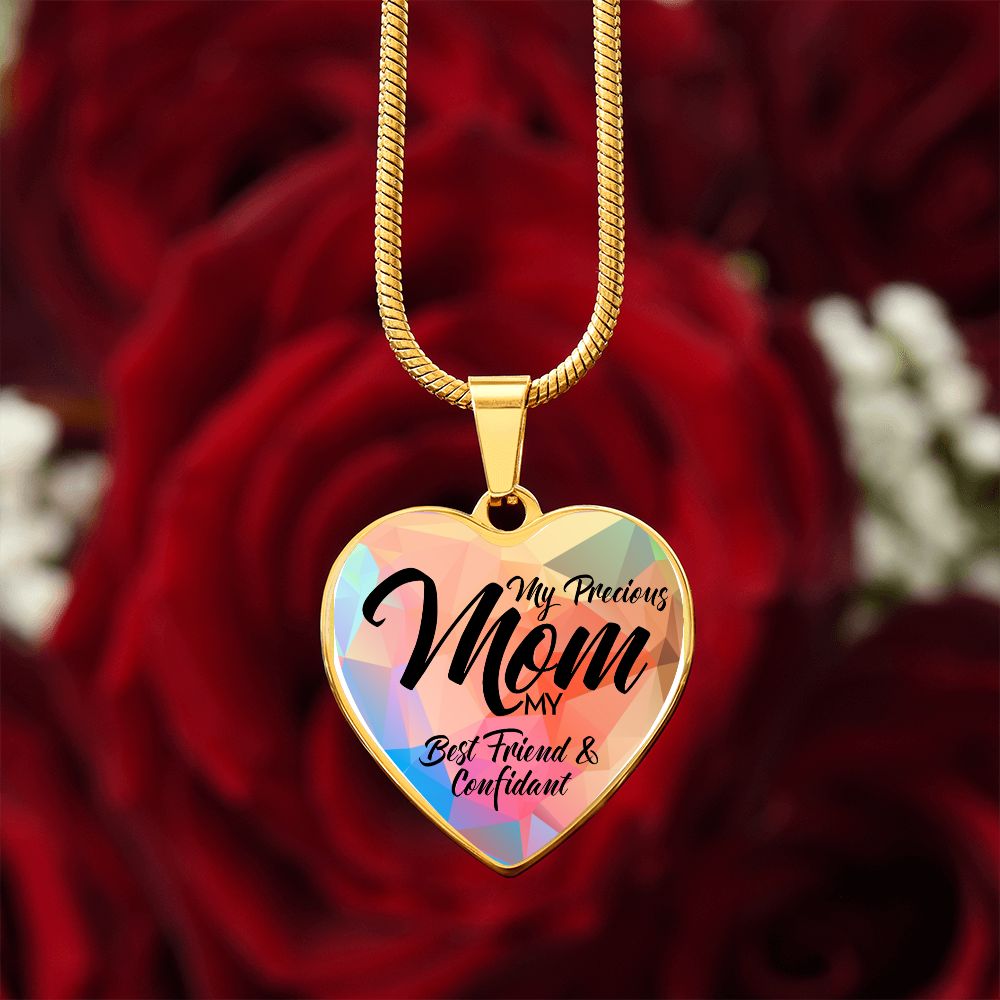 My Precious Mom Heart Luxury Necklace
