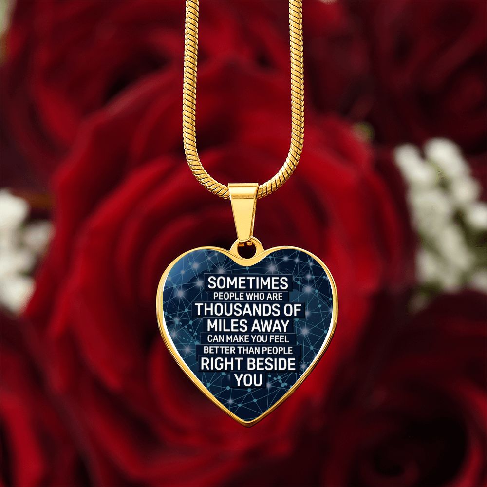 Right Beside You Heart Luxury Necklace