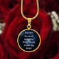 You Are The Most Beautiful Thing Circle Luxury Necklace