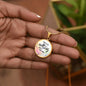 With God Nothing Will Be Impossible Circle Luxury Necklace