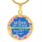 Mother Like A Flower Circle Luxury Necklace
