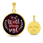 With My Soul Circle Luxury Necklace