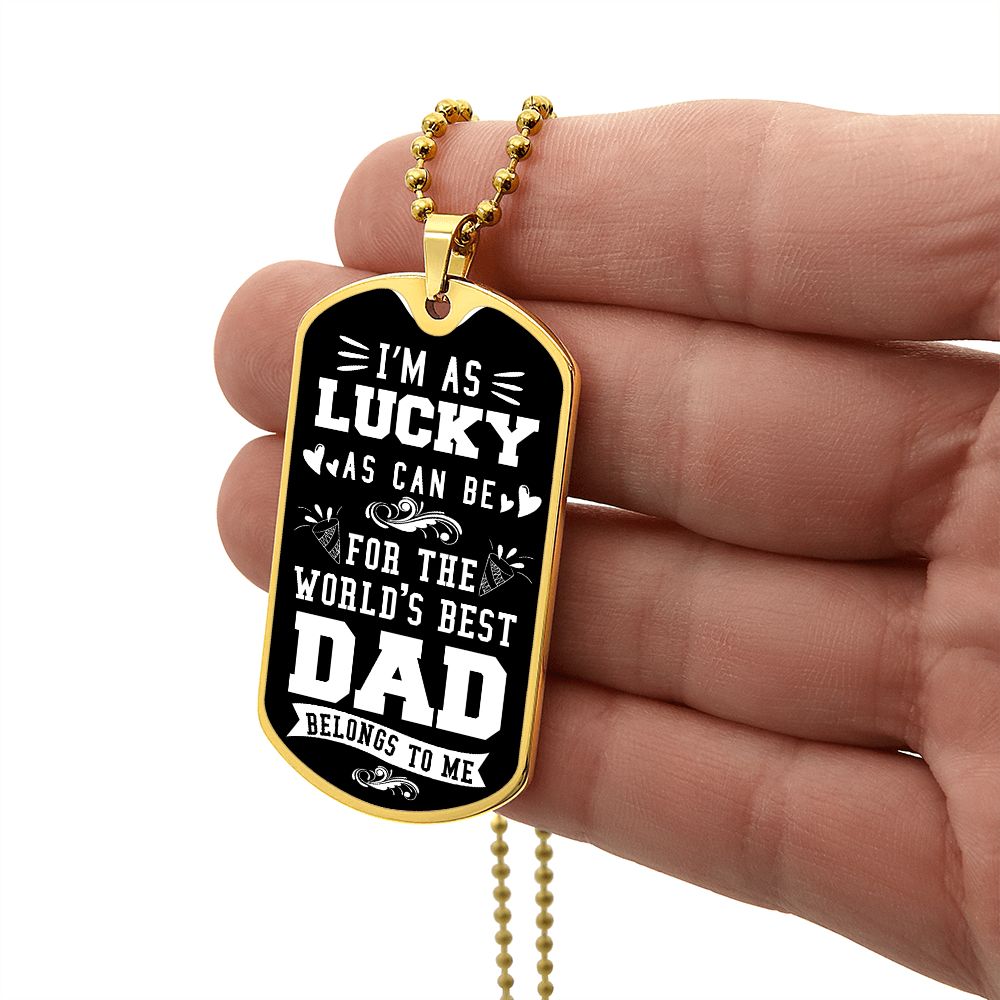 Birthday Father Graphical Military Chain