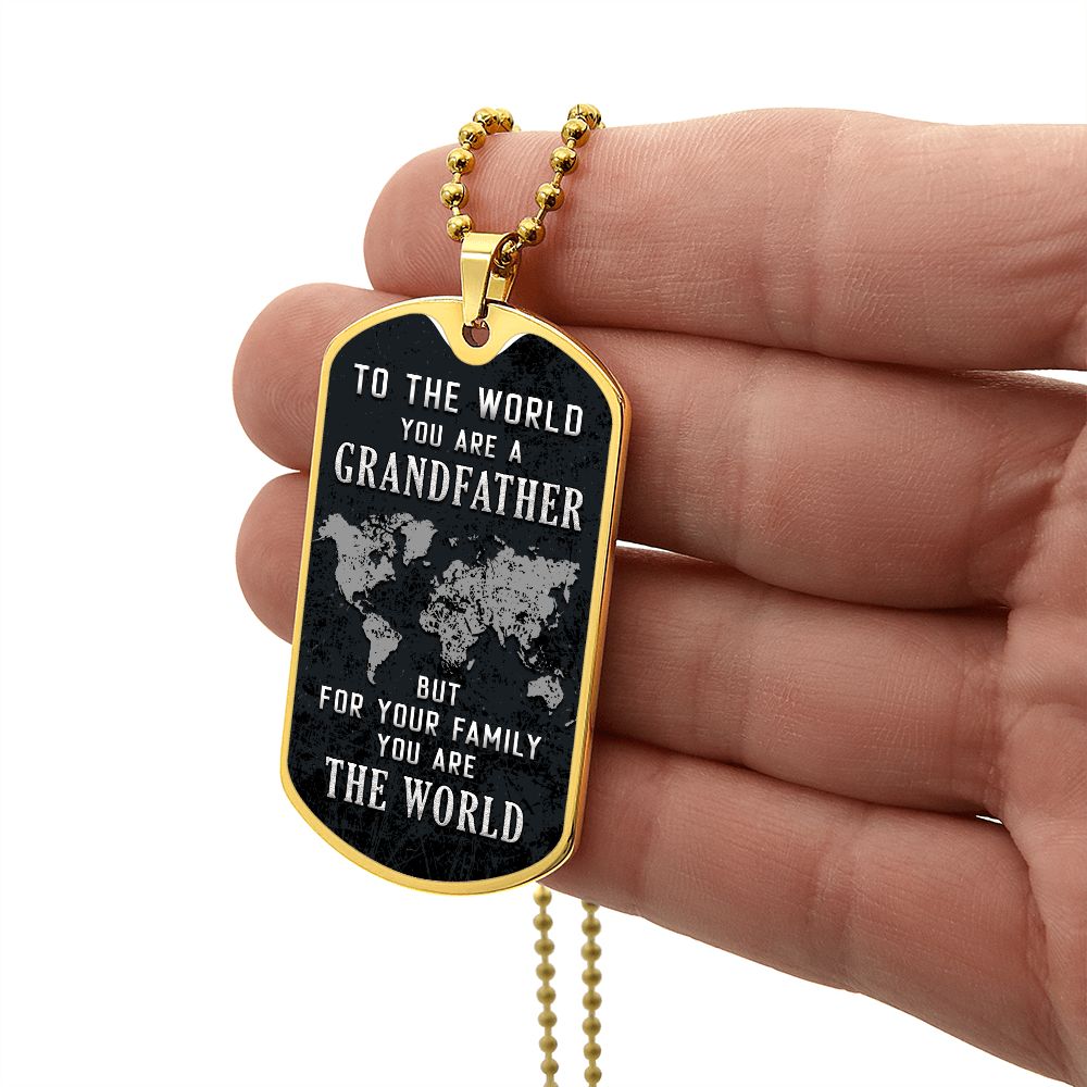 To the world you are a grandfather Graphical Military Chain