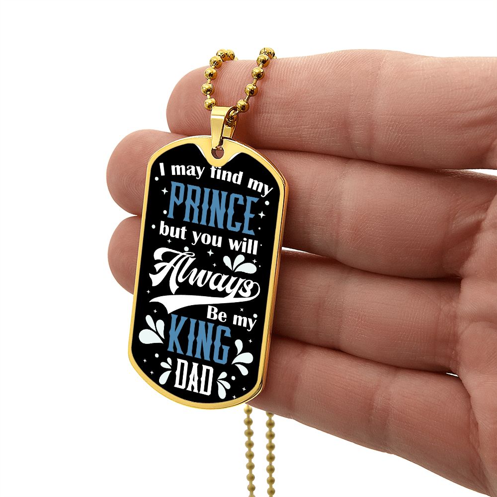 King Dad Graphical Military Chain