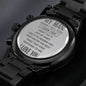 Engraved Watch My Man I Love You