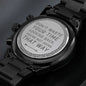 Engraved Watch Don't Wast Your Time