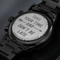 Engraved Watch Take Your Time And Don't Be Late