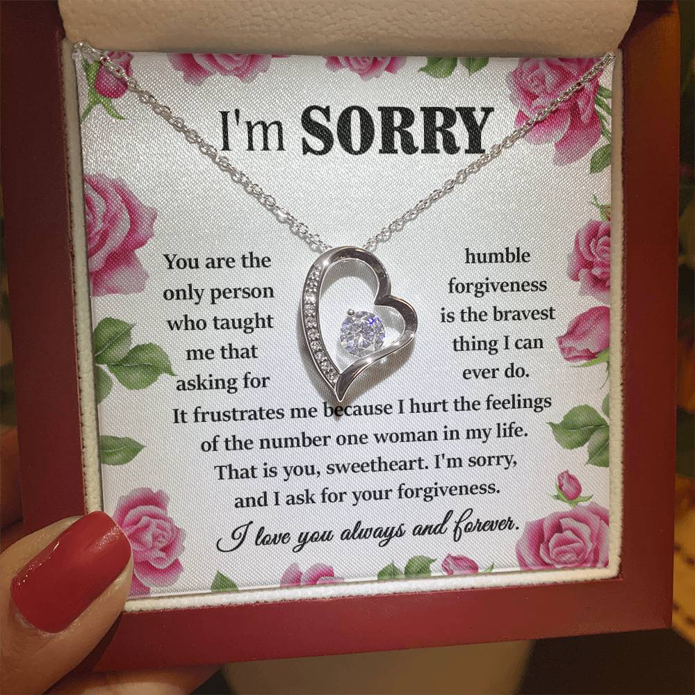 Sorry Your Forgiveness Forever Love Necklace