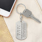 For all the times that - Dad Engraved Keychain