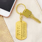 For all the times that - Dad Engraved Keychain