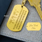 For all the times that - Dad Engraved Keychain