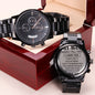 Engraved Watch My Man I Love You