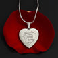 The Stars To My Sky Engraved Heart Necklace
