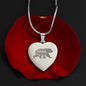 Mama Bear Engraved Heart Necklace