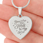 The Stars To My Sky Engraved Heart Necklace