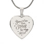 The Stars To My Sky Engraved Heart Necklace