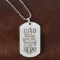 Thanks for being my Engraved Dog Tag Necklace