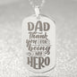 Thanks for being my Engraved Dog Tag Necklace