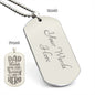 Thanks for being my Engraved Dog Tag Necklace