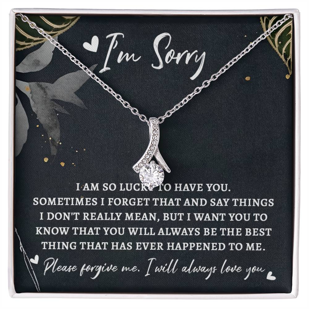 Sorry The Best Thing Alluring Beauty Necklace
