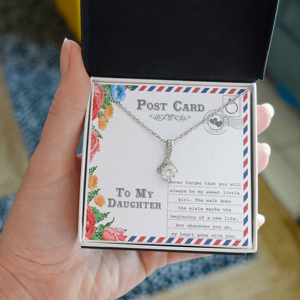 Daughter Goes With You Alluring Beauty Necklace