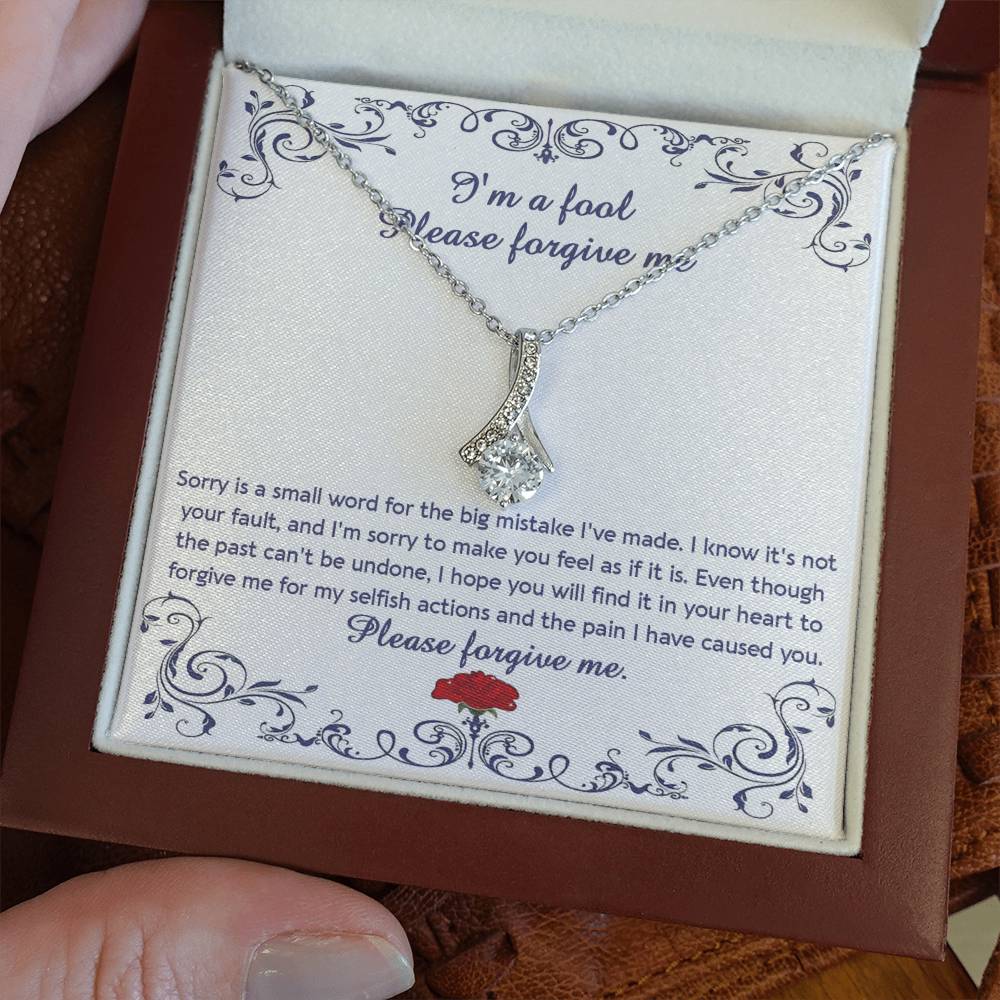 Sorry I am A Fool Alluring Beauty Necklace