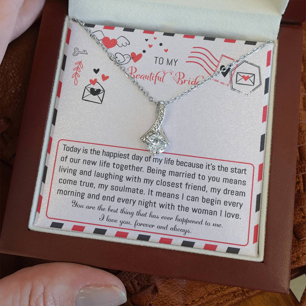 Bride The Happiest Day Alluring Necklace