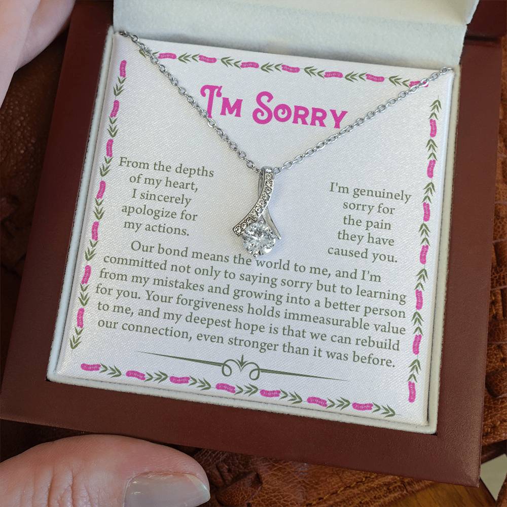 Sorry A Better Person Alluring Beauty Necklace