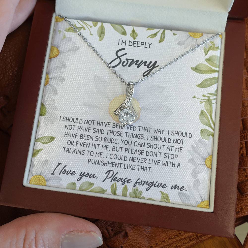 Sorry Please Don't Top Alluring Beauty Necklace