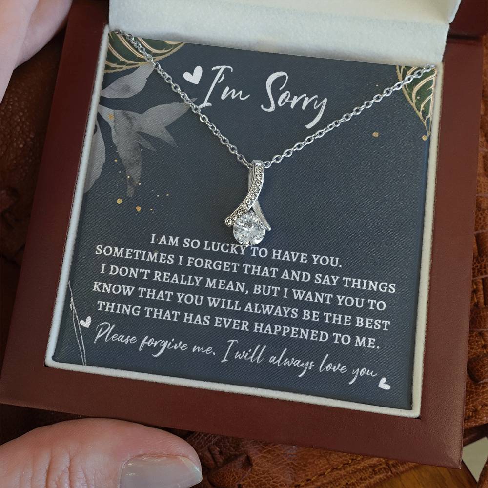 Sorry The Best Thing Alluring Beauty Necklace