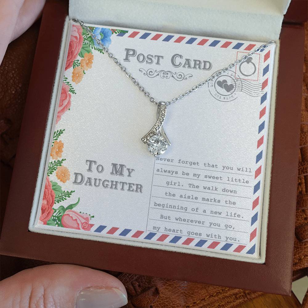Daughter Goes With You Alluring Beauty Necklace