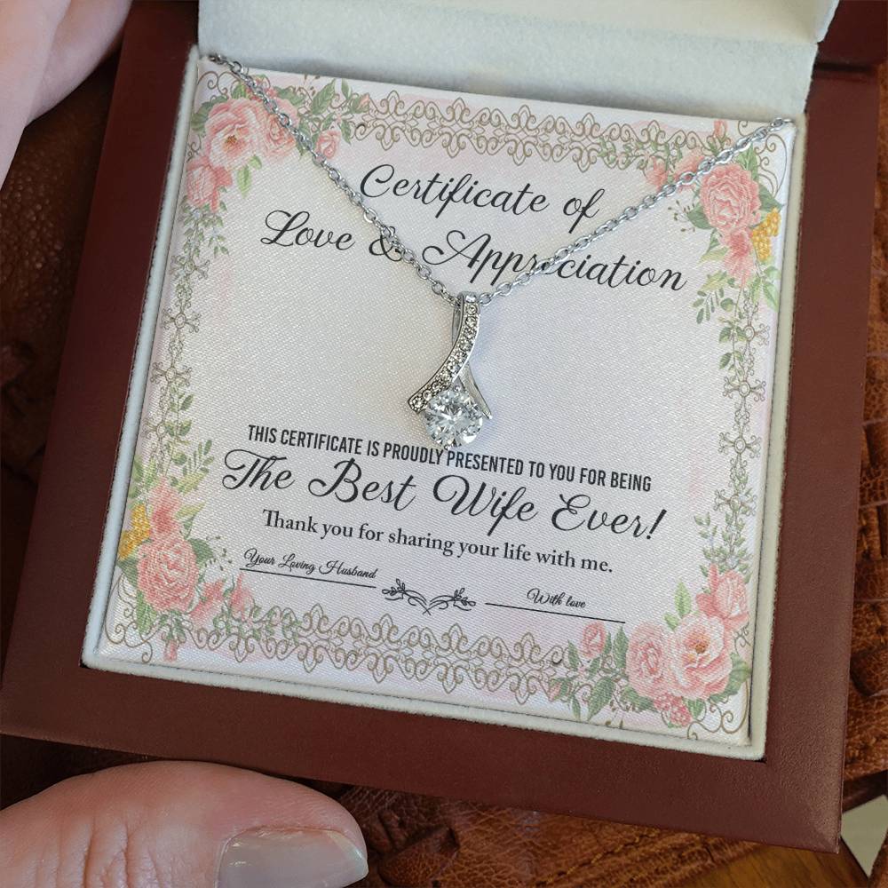 Wife Love & Appreciation Alluring Necklace