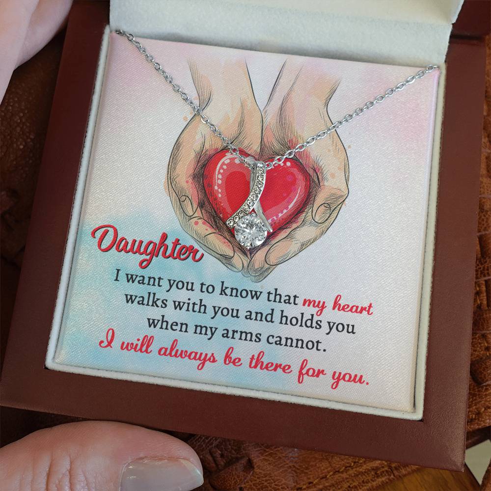 Daughter Always Be There Alluring Beauty Necklace