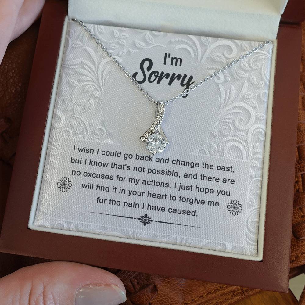 Sorry Change The Past Alluring Beauty Necklace