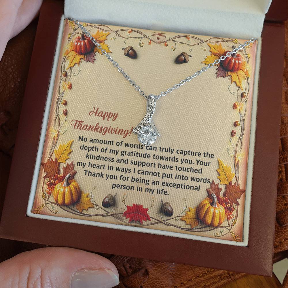 Thanksgiving Put Into Words Alluring Beauty Necklace