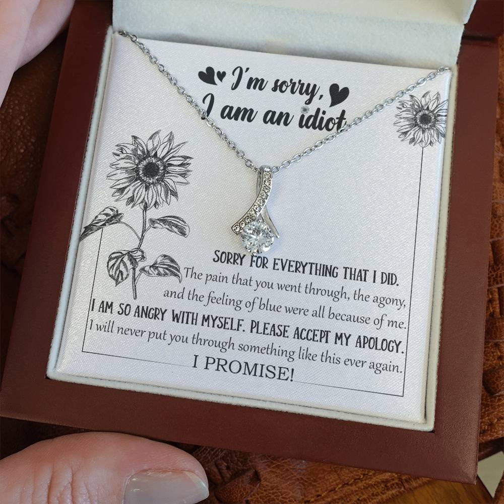 Sorry Feeling Of Blue Alluring Beauty Necklace