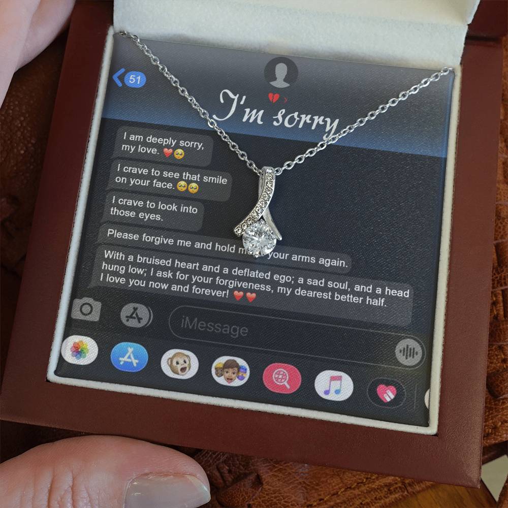 Sorry Rebuild Our Connection Alluring Beauty Necklace