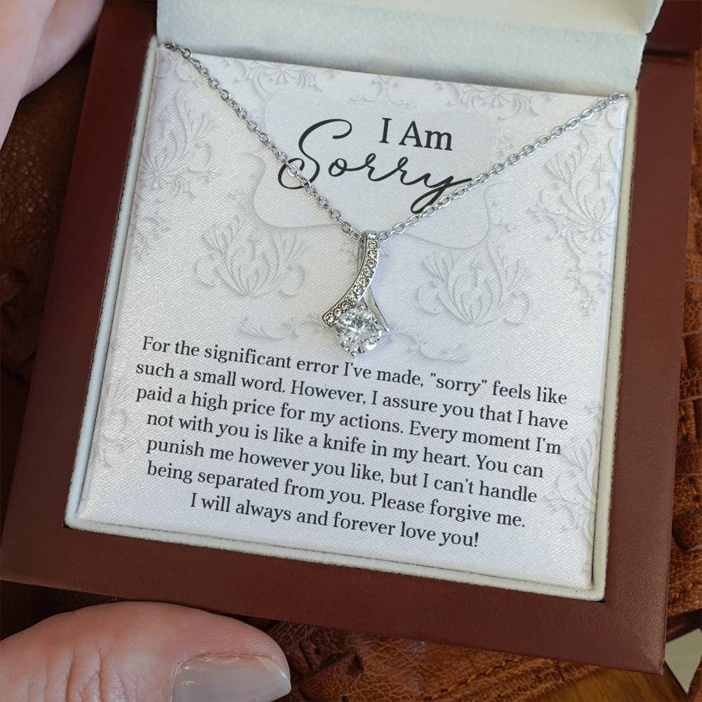Sorry Forever Love You Alluring Beauty Necklace