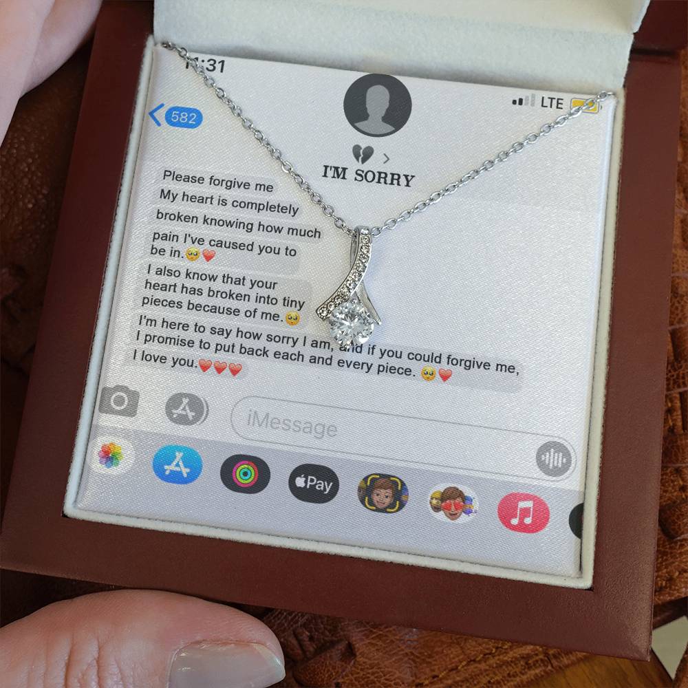 Sorry Completely Broken Alluring Beauty Necklace