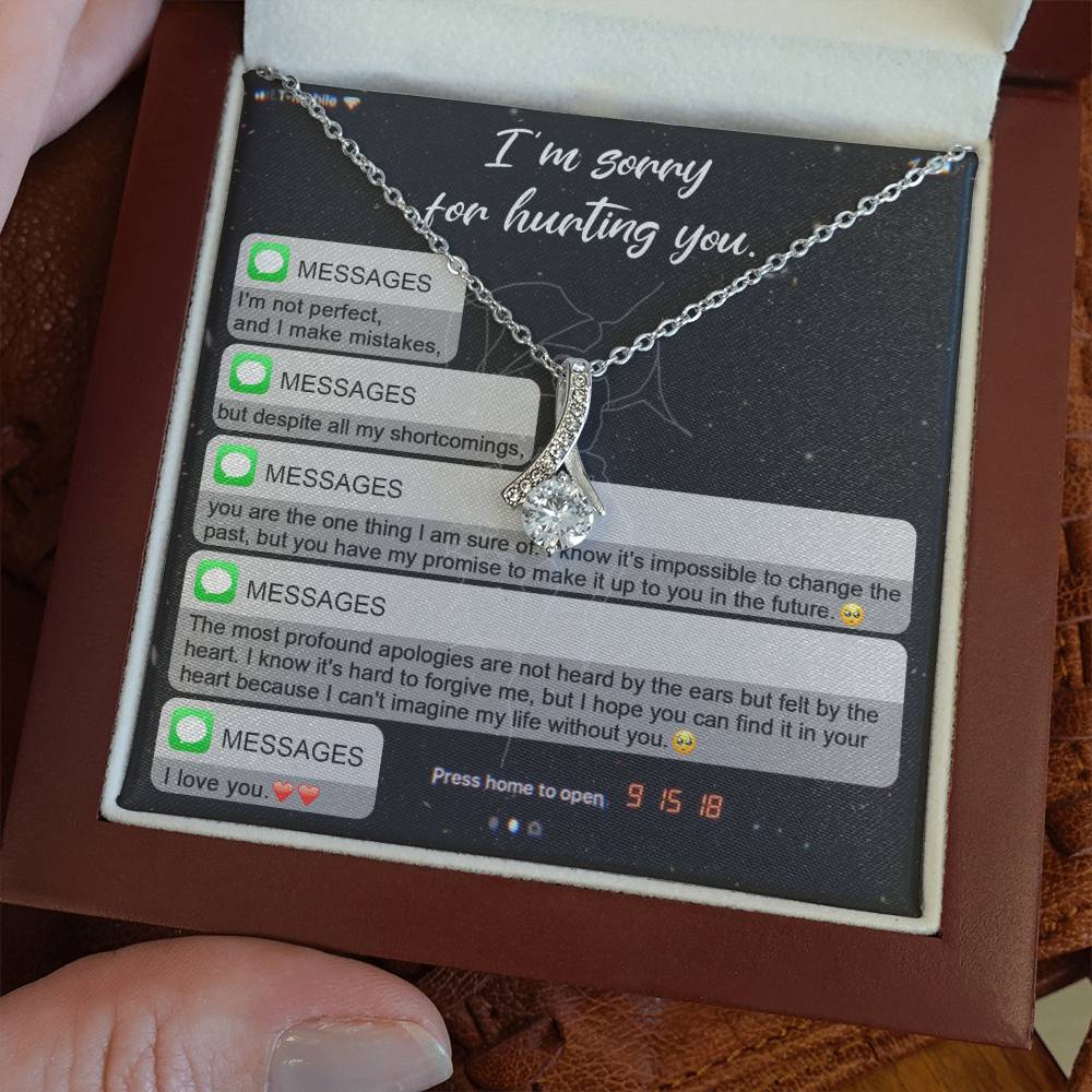 Sorry Life Without You Alluring Beauty Necklace