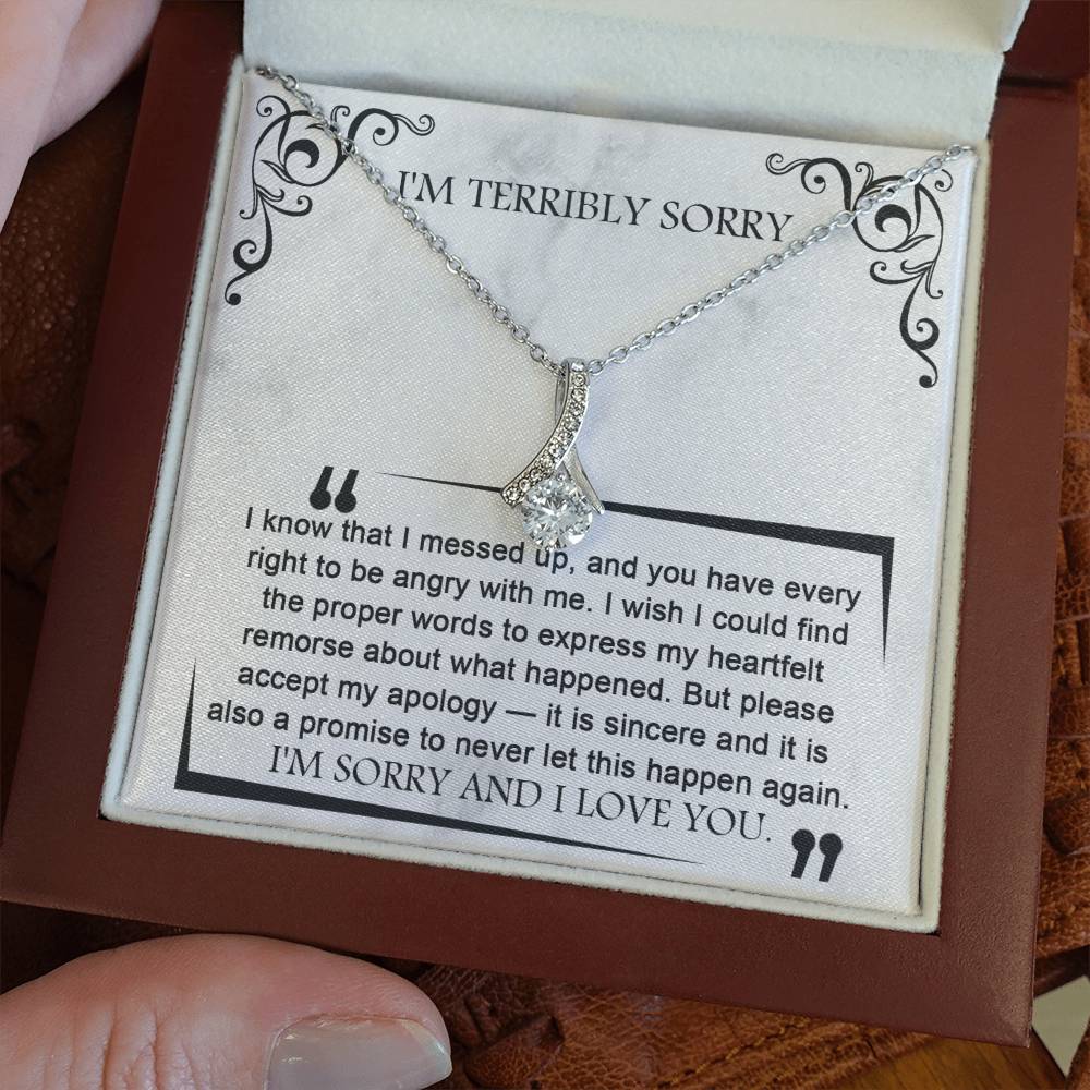 Sorry Angry With Me Alluring Beauty Necklace